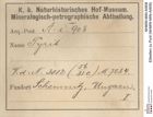 Etiketten zu Pyrit (NHMW-MIN-Ai908)
